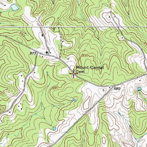 Topographic Map of Carmel Methodist Church (historical), SC