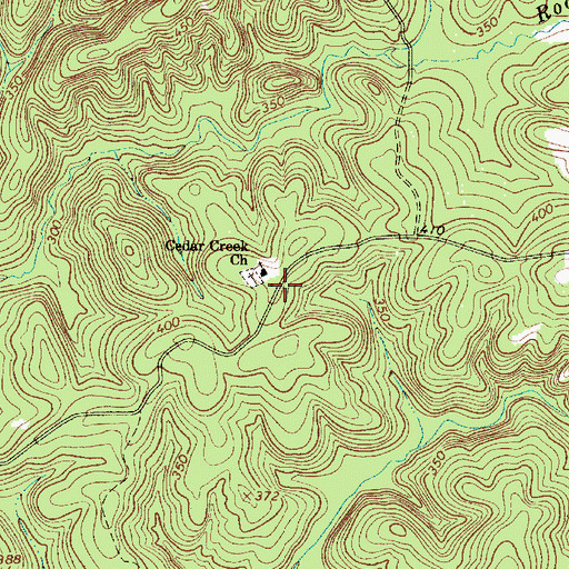 Topographic Map of Cedar Creek School (historical), SC