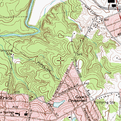 Topographic Map of Cloisters, SC