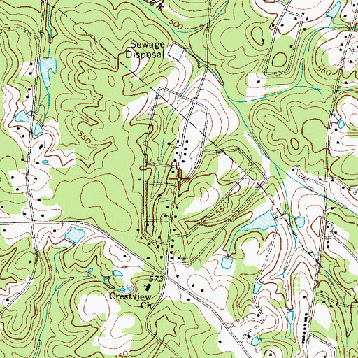 Topographic Map of Country Club Heights, SC