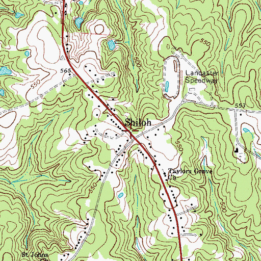 Topographic Map of Craigsville School (historical), SC