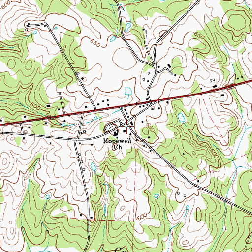 Topographic Map of Dixie School (historical), SC