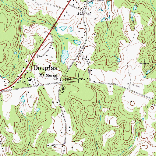 Topographic Map of Douglass School (historical), SC