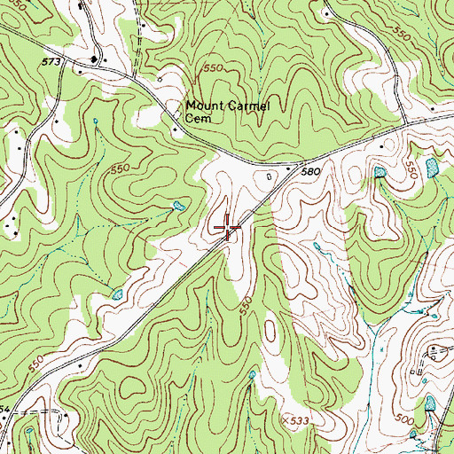 Topographic Map of Dry Creek School (historical), SC