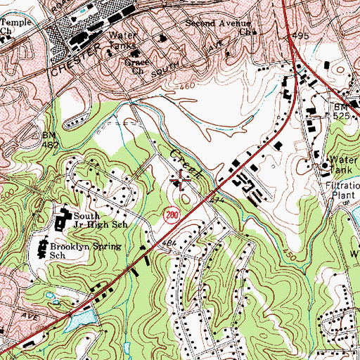 Topographic Map of First Pentecostal Holiness Church, SC