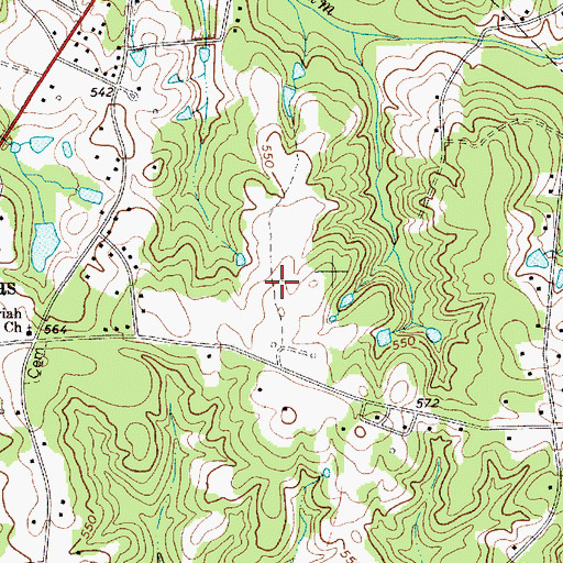 Topographic Map of Green Peach Orchard, SC