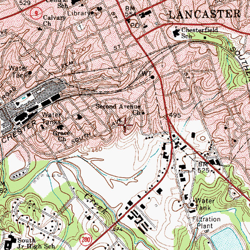 Topographic Map of Holiness Church, SC