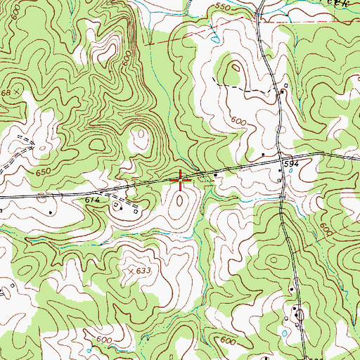 Topographic Map of Hopewell Church (historical), SC