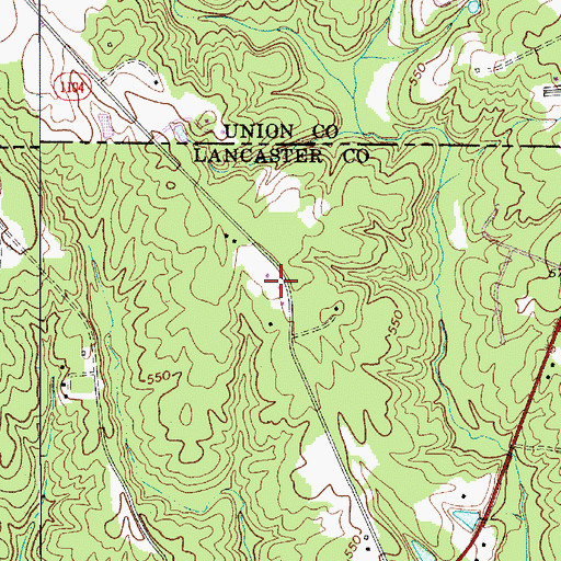 Topographic Map of Jacksonham School (historical), SC