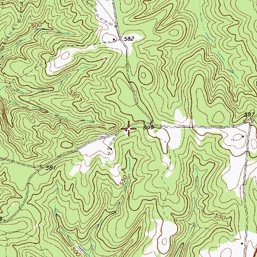 Topographic Map of Lower Bell Town School (historical), SC