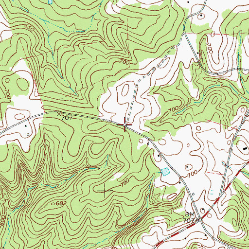 Topographic Map of Mobley Cemetery, SC