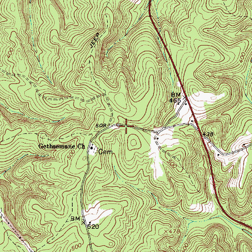 Topographic Map of Montgomery School (historical), SC