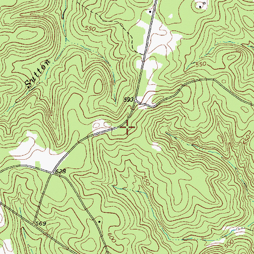 Topographic Map of Oak Hill School (historical), SC