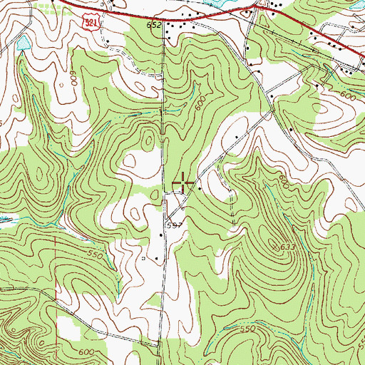 Topographic Map of Oakhurst School (historical), SC