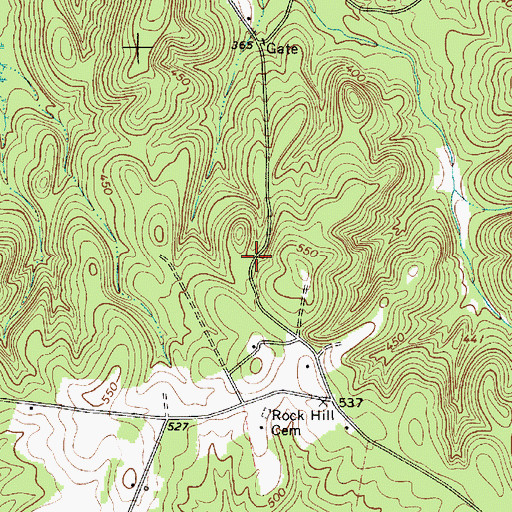 Topographic Map of Rock Hill Church (historical), SC