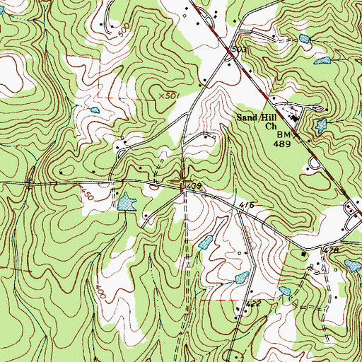 Topographic Map of Saint John Church (historical), SC
