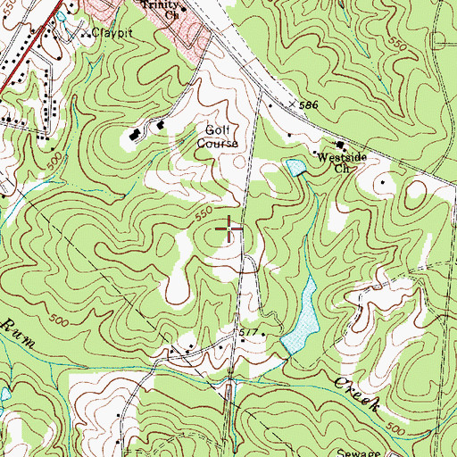 Topographic Map of Santarosa, SC