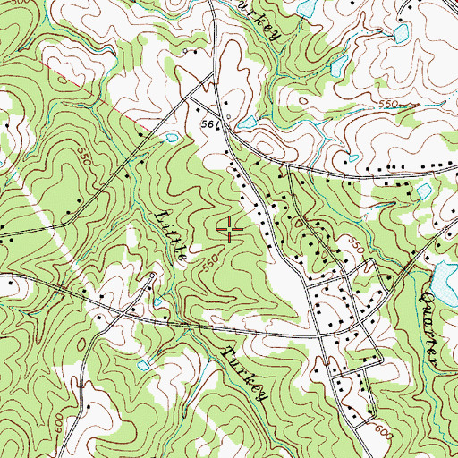 Topographic Map of Smoke Rise, SC