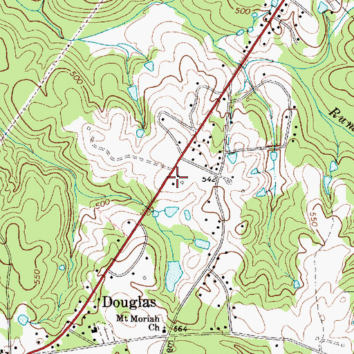 Topographic Map of South 200 Shopping Center, SC