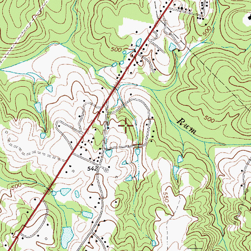 Topographic Map of Starmount Acres, SC
