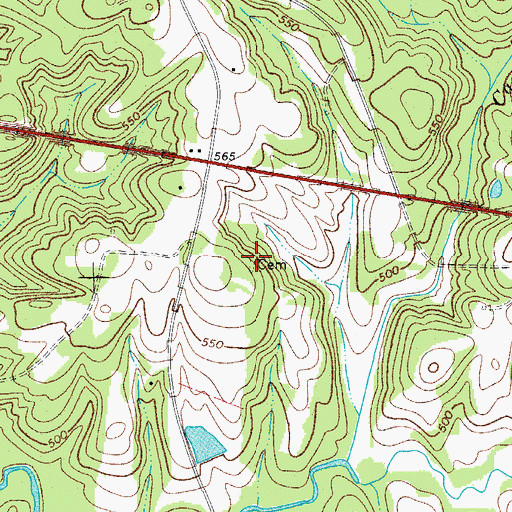 Topographic Map of Stinson Cemetery, SC
