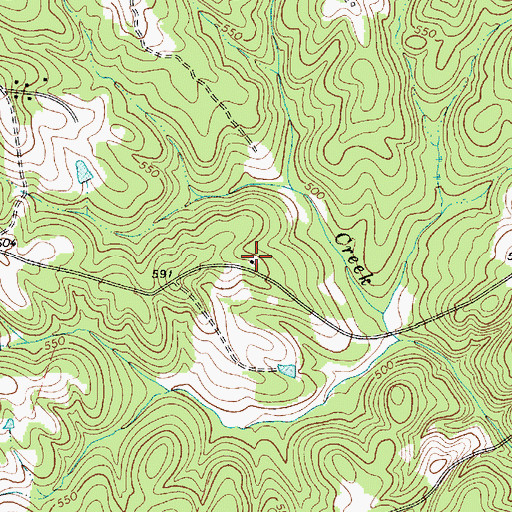 Topographic Map of Three Fork School (historical), SC