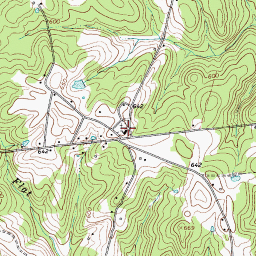 Topographic Map of Union Church, SC