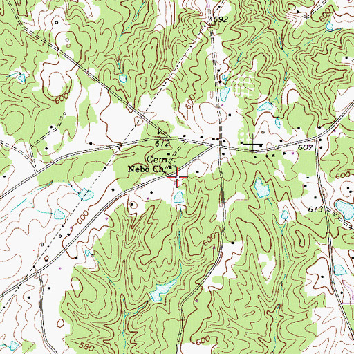 Topographic Map of Unity School (historical), SC