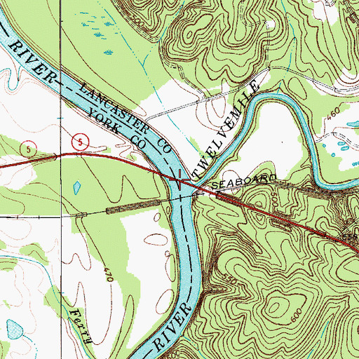Topographic Map of Van Wyck Ferry (historical), SC