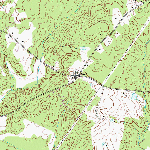 Topographic Map of Zion United Methodist Church, SC