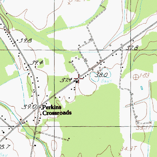 Topographic Map of China Grove Church, SC