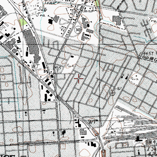 Topographic Map of Church of Jesus (historical), SC