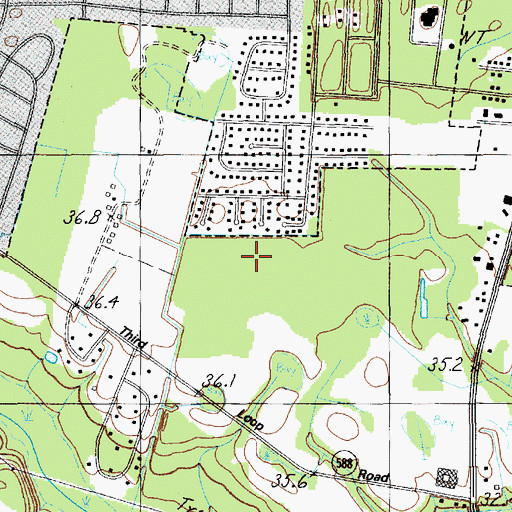Topographic Map of Cloisters, SC