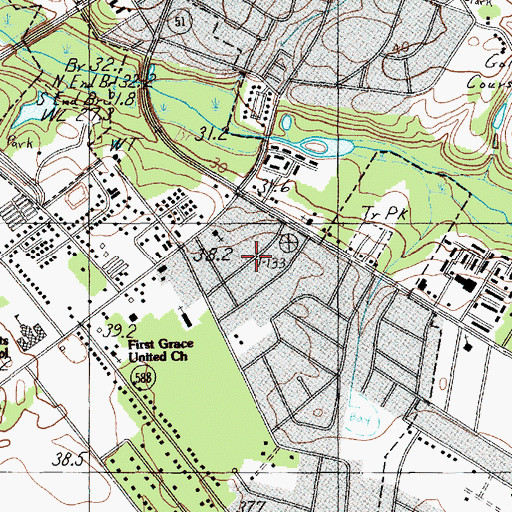 Topographic Map of Delmar Heights, SC