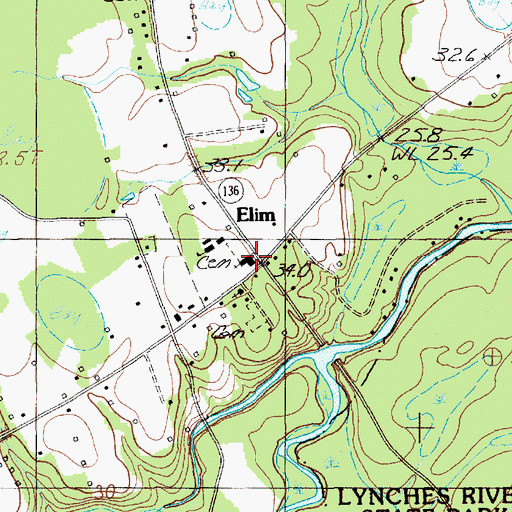Topographic Map of Elim Baptist Church, SC