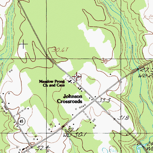 Topographic Map of Elim School (historical), SC