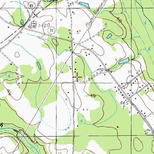 Topographic Map of Enon School (historical), SC