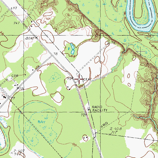 Topographic Map of Ephesus Church (historical), SC