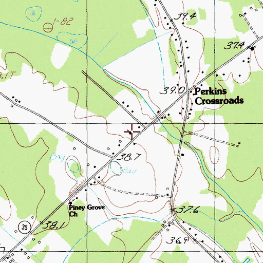 Topographic Map of First Pentecostal Baptist Church, SC