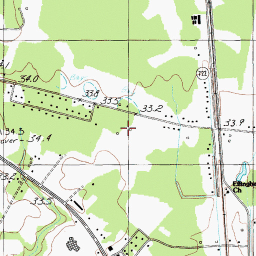 Topographic Map of Florence County Poor Farm (historical), SC