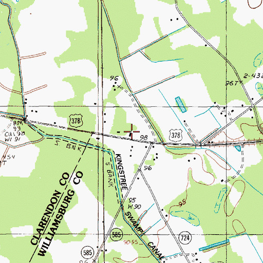 Topographic Map of Freewill Holiness Church, SC