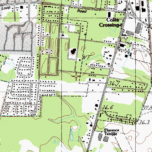 Topographic Map of Friendship Park, SC