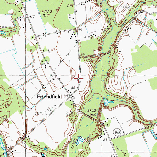 Topographic Map of Friendship School (historical), SC