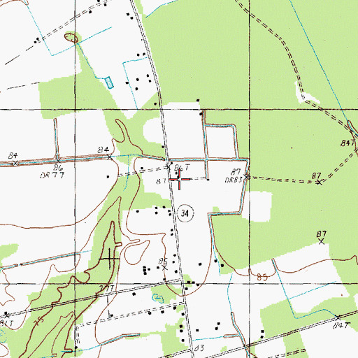 Topographic Map of Friendship School (historical), SC