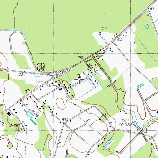 Topographic Map of Godwin Cemetery, SC