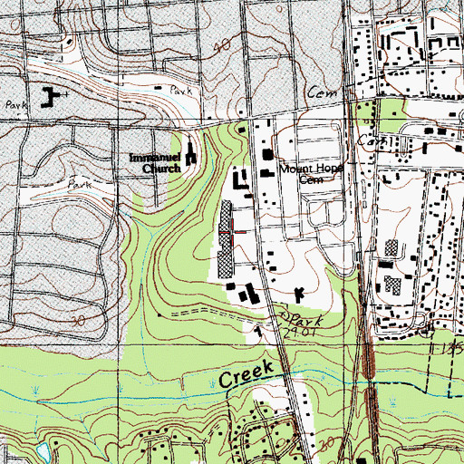 Topographic Map of Hallmark Square Shopping Center, SC