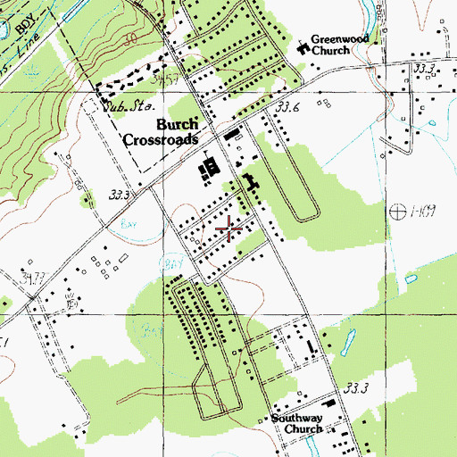 Topographic Map of Hewitt Subdivision, SC