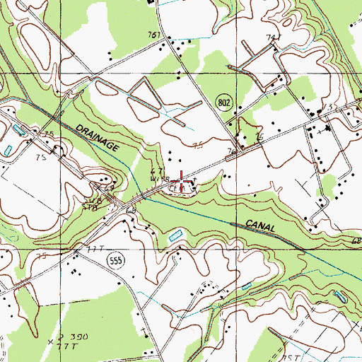 Topographic Map of High Hill Cemetery, SC