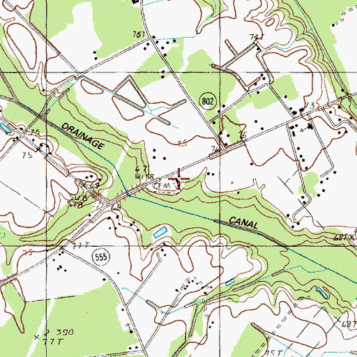 Topographic Map of High Hill Church, SC