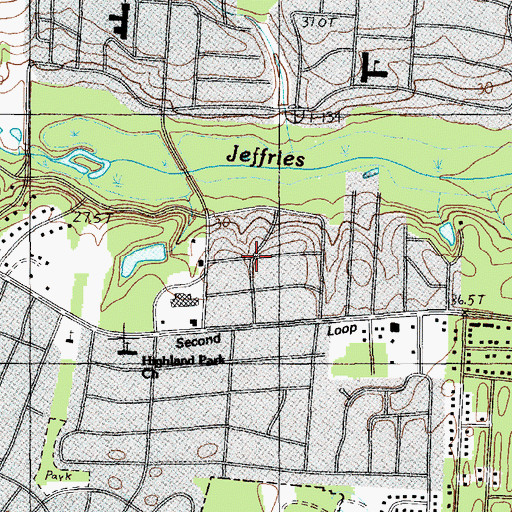 Topographic Map of Highland Park (historical), SC